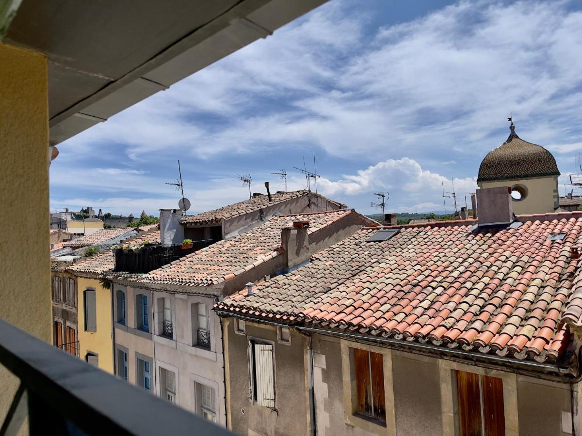 Rooftop N°38 - Rooms Et Studios - Vue Cite Medievale การ์กาซอน ภายนอก รูปภาพ