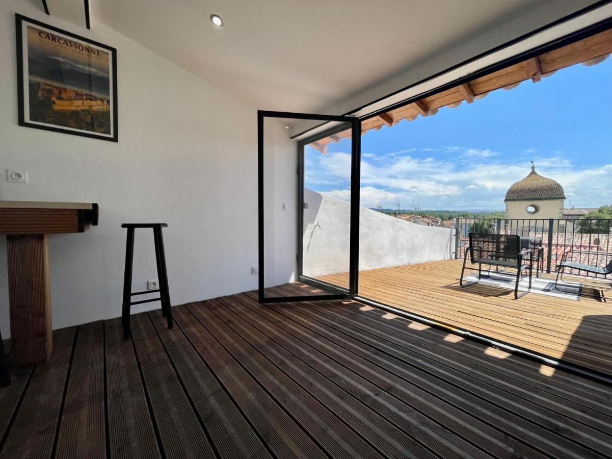 Rooftop N°38 - Rooms Et Studios - Vue Cite Medievale การ์กาซอน ภายนอก รูปภาพ